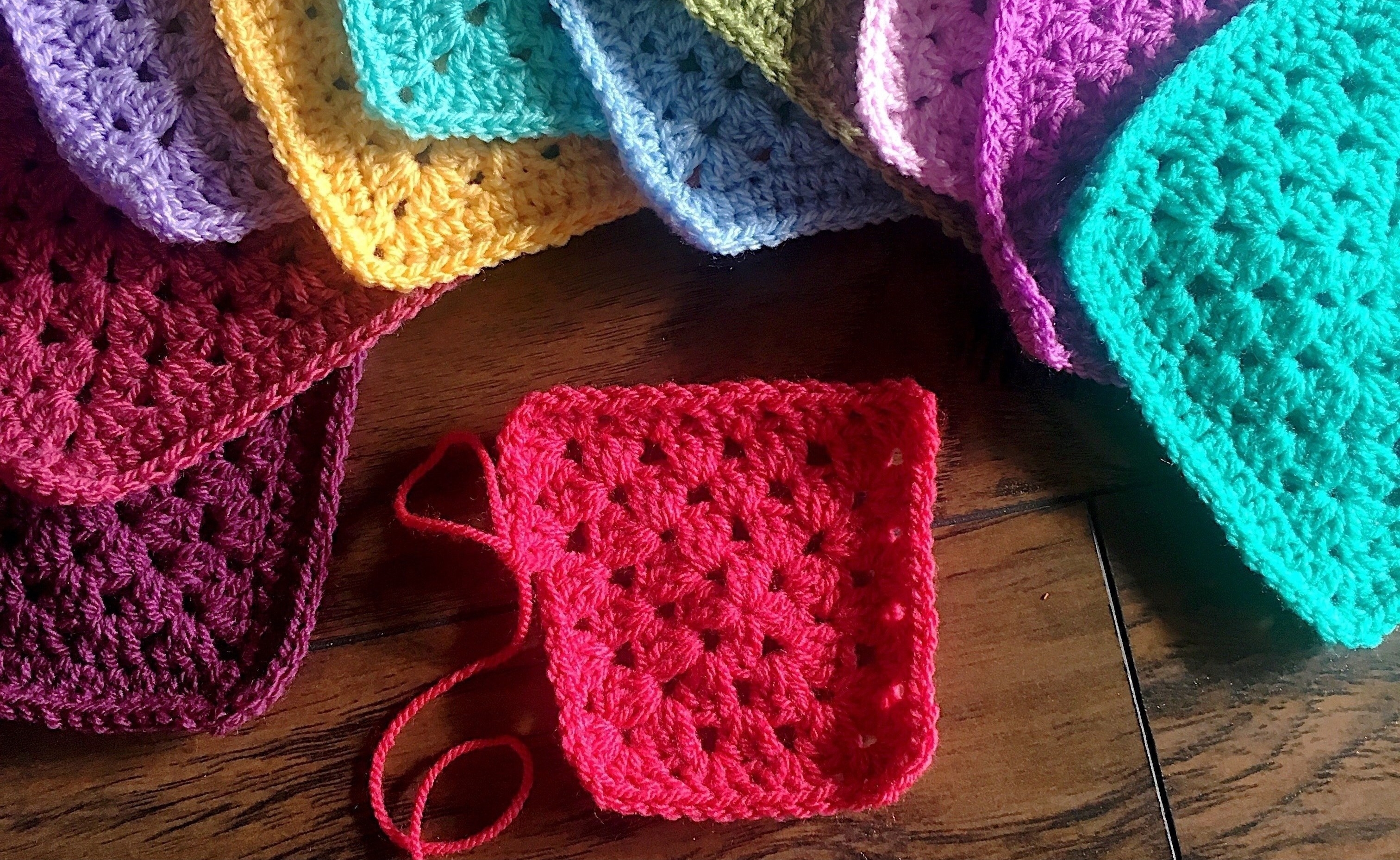 Granny square All in one yarn : r/crochet