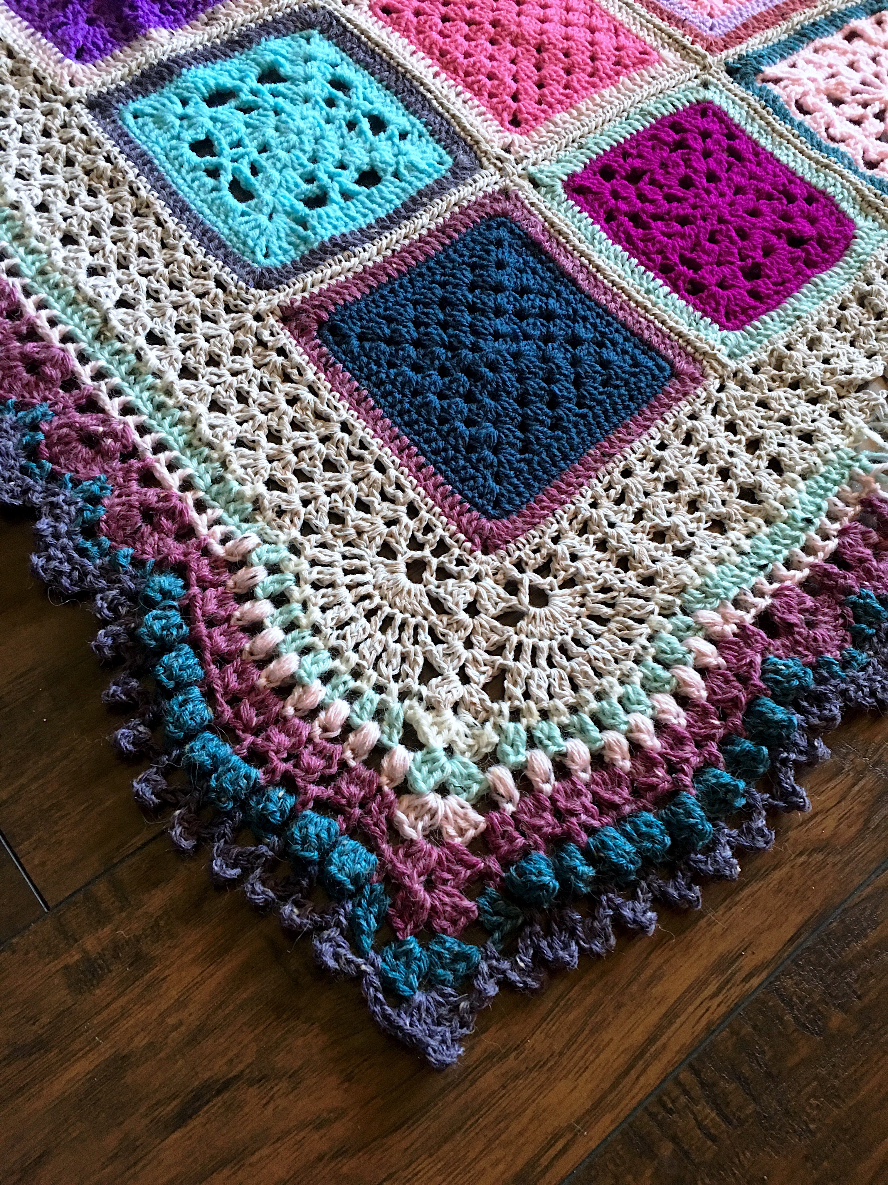 Free Crochet Pattern: Blanket Border - 2016 Vibrant Vintage Blanket