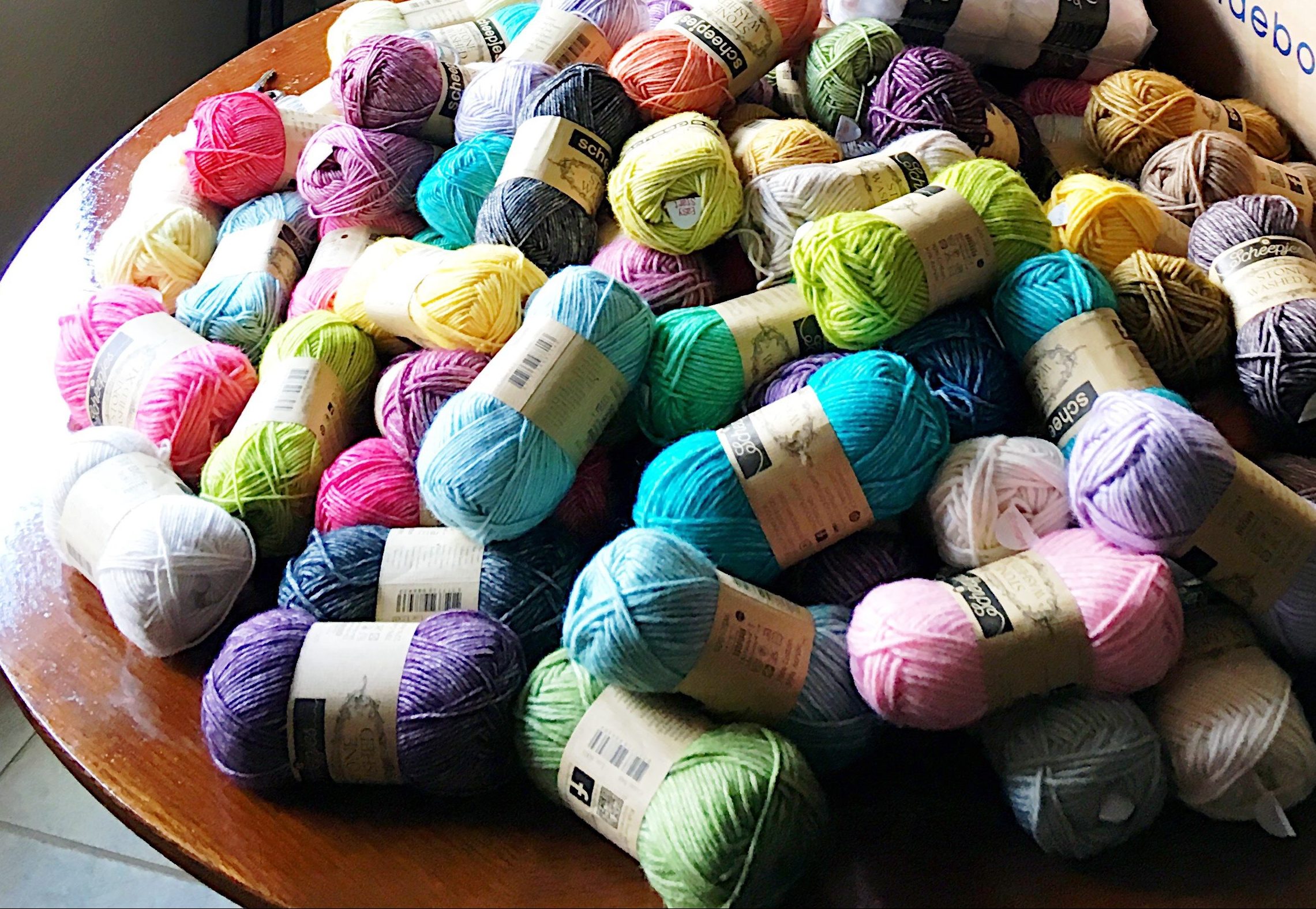 10 Gr Yarn Scheepjes Stone Washed / River Washed Cotton / Acrylic Lovely  Soft Knitting Crochet Yarn for Knitting Crochet Small Projects 