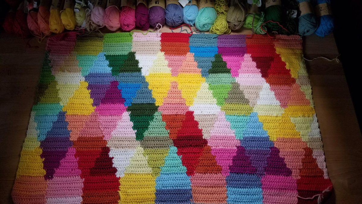 Graffiti Blanket Crochet Pattern, from My Book “The Art of Crochet  Blankets”, cypress