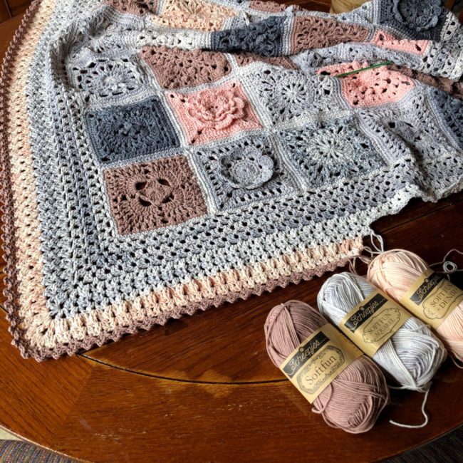 Crochet Book Review: Granny Square Flair by Shelley Husband, cypress