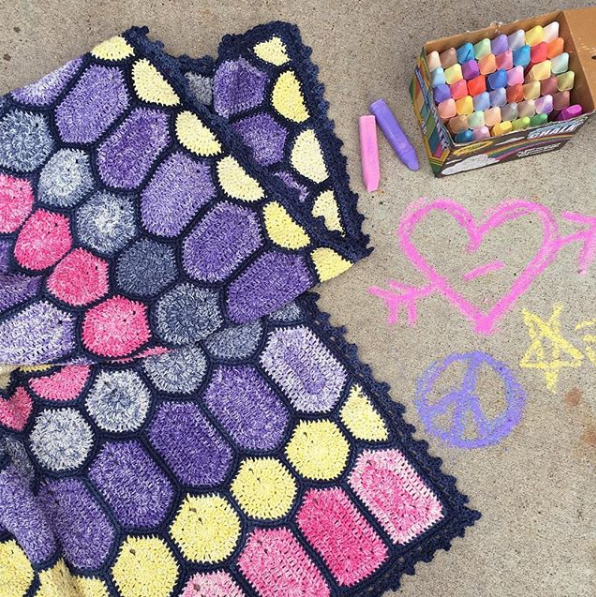 Graffiti Blanket Crochet Pattern, from My Book “The Art of Crochet Blankets”, cypress