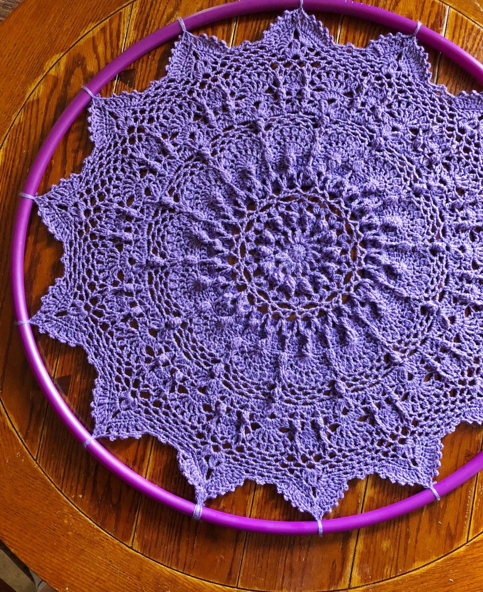 | cypress|textiles Namaste (DK Mandala Pattern: Hula Crochet Free Hoop Wt.)