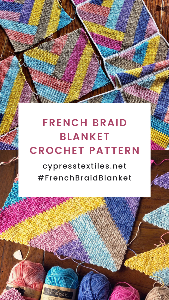 Free Crochet Pattern: French Braid Blanket, Mondo and Mini