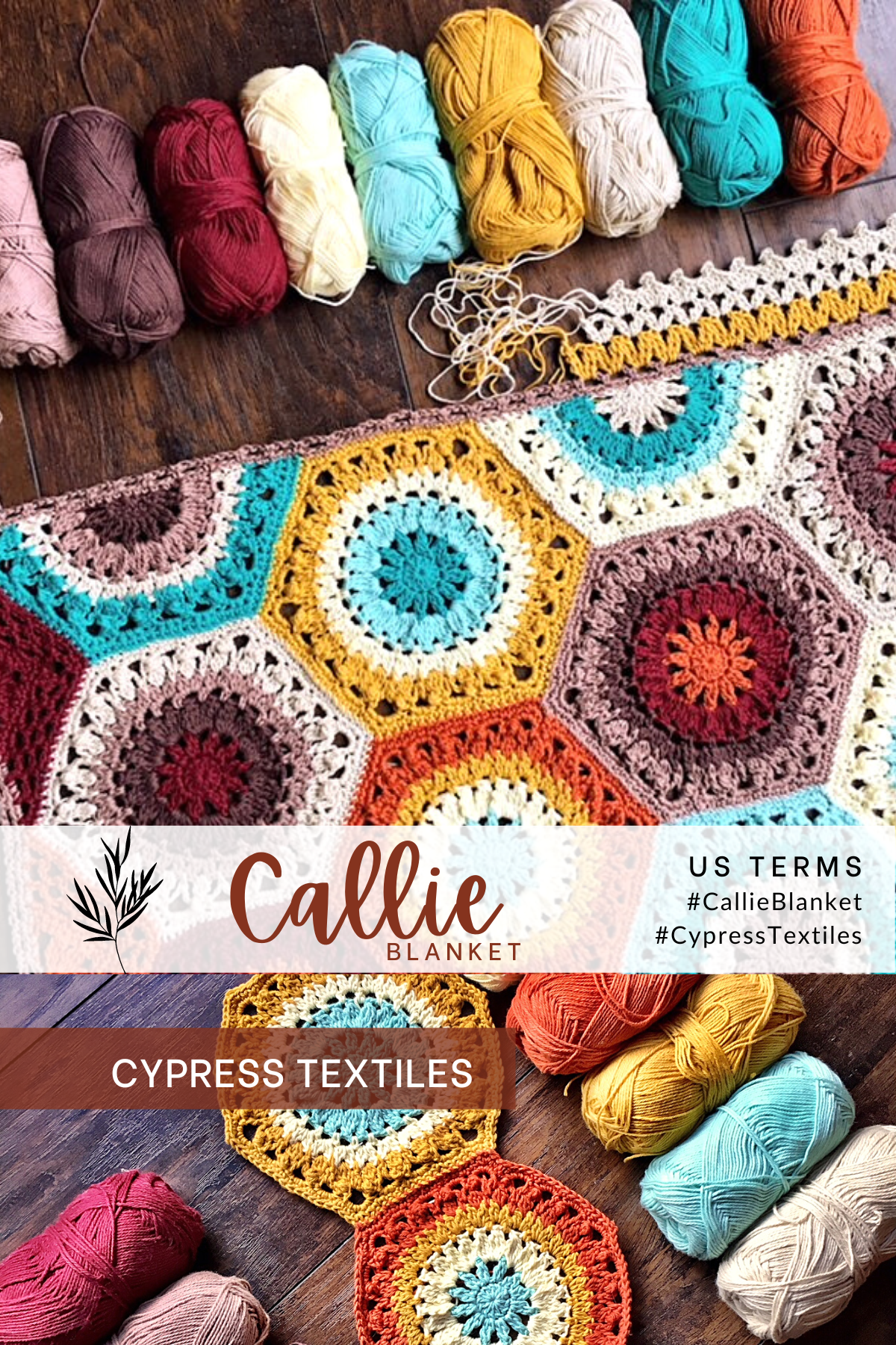 Free Crochet Pattern: Callie Blanket (US Terms), cypress