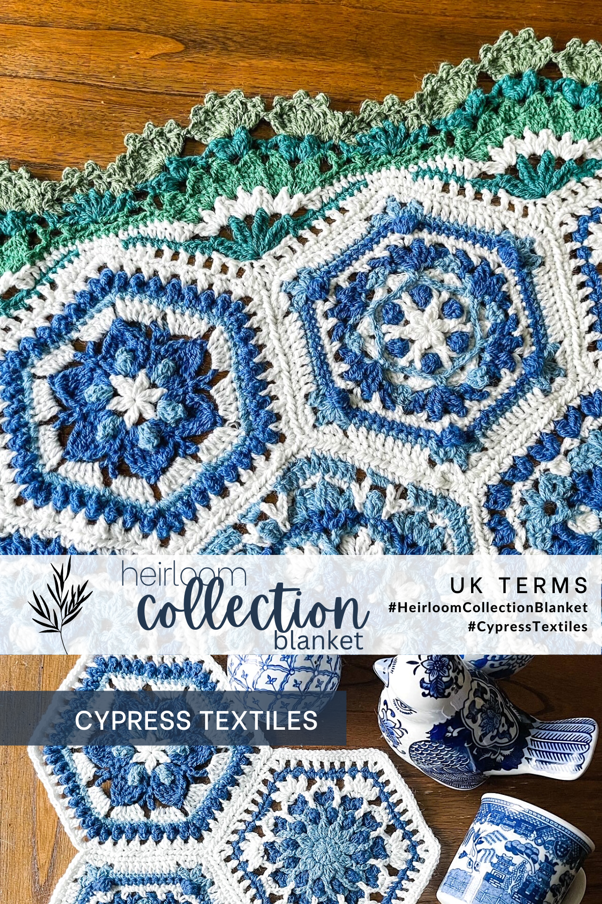 Free Crochet Pattern: Hearts in Bloom Blanket (US Terms)